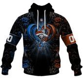 Nfl Denver Broncos Custom Name Number Rose Dragon Pullover Hoodie Front.jpg - demo10