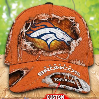 NFL Denver Broncos Custom Name Orange Classic Cap
