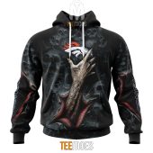 NFL Denver Broncos Halloween Horror Skull Pullover Hoodie