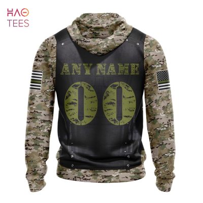 NFL Denver Broncos Custom Name Number Punisher Camo Pullover Hoodie