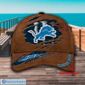 NFL Detroit Lions Custom Name Brown Classic Cap