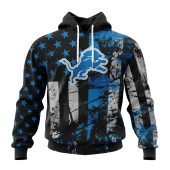 Nfl Detroit Lions Custom Name Number Classic Grunge American Flag Pullover Hoodie 4654.jpg - demo10