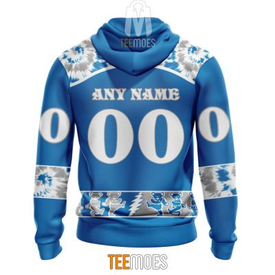 NFL Detroit Lions Custom Name Number Grateful Dead Pullover Hoodie