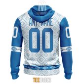 Nfl Detroit Lions Custom Name Number Native Pattern Pullover Hoodie 2056.jpg - demo10