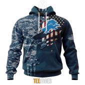 Nfl Detroit Lions Custom Name Number Navy Skull Camo Veteran Pullover Hoodie 2223.jpg - demo10