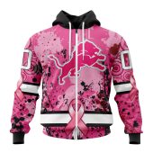 Nfl Detroit Lions Custom Name Number Pink Breast Cancer Pullover Hoodie 3608.jpg - demo10