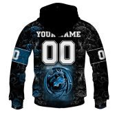 Nfl Detroit Lions Custom Name Number Rose Dragon Pullover Hoodie Back.jpg - demo10
