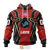 Nfl Detroit Lions Custom Name Number Spider Man Pullover Hoodie 2703.jpg - demo10