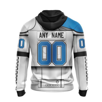 NFL Detroit Lions Custom Name Number Star Wars Pullover Hoodie