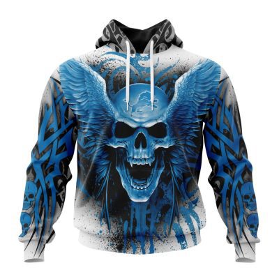 NFL Detroit Lions Special Kits With Skull Pullover Hoodie