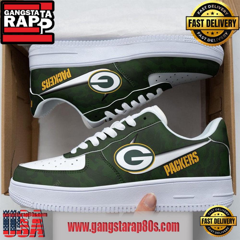 NFL Green Bay Packers Air Force 1 Sneaker V2 For Men Women NFL Green Bay Packers Air Force 1 Sneaker V2 For Men Women