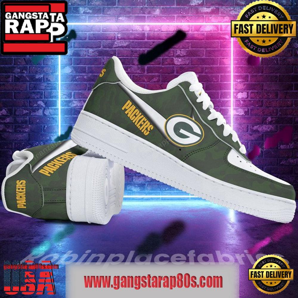 NFL Green Bay Packers Air Force 1 Sneaker V2 For Men Women NFL Green Bay Packers Air Force 1 Sneaker V2 For Men Women