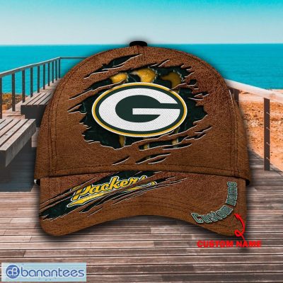 NFL Green Bay Packers Custom Name Brown Classic Cap