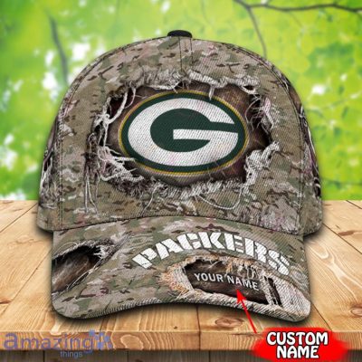 NFL Green Bay Packers Custom Name Camo Classic Cap