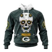 Nfl Green Bay Packers Custom Name Number Kits For Dia De Muertos Pullover Hoodie 5729.jpg - demo10