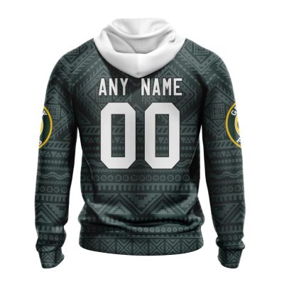 NFL Green Bay Packers Custom Name Number Kits For Dia De Muertos Pullover Hoodie