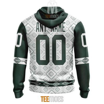NFL Green Bay Packers Custom Name Number Native Pattern Pullover Hoodie