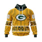 NFL Green Bay Packers Custom Name Number Native With Samoa Culture Pullover Hoodie