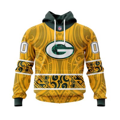 NFL Green Bay Packers Custom Name Number Native With Samoa Culture Pullover Hoodie