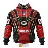 Nfl Green Bay Packers Custom Name Number Spider Man Pullover Hoodie 2623.jpg - demo10