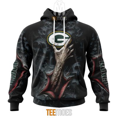 NFL Green Bay Packers Halloween Horror Skull Pullover Hoodie