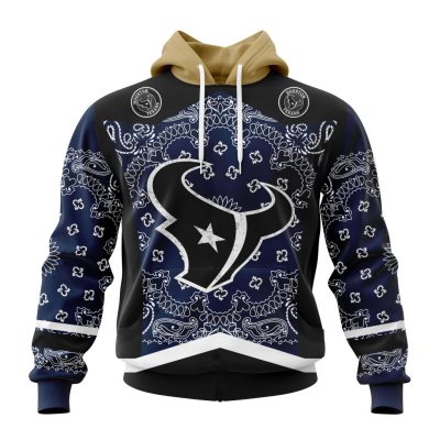 NFL Houston Texans Custom Name Number Classic Style Pullover Hoodie