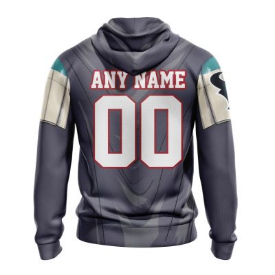 NFL Houston Texans Custom Name Number Mandalorian And Baby Yoda Pullover Hoodie