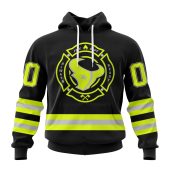 NFL Houston Texans Custom Name Number Special FireFighter Uniform Pullover Hoodie