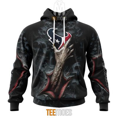 NFL Houston Texans Halloween Horror Skull Pullover Hoodie