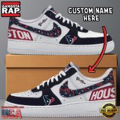 NFL Houston Texans Logo Team Design Custom Air Force 1 Shoes