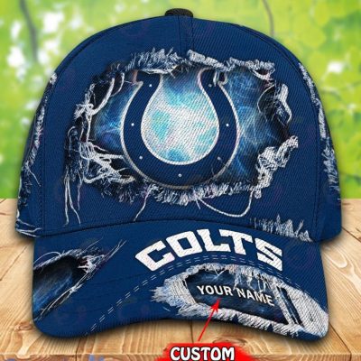 NFL Indianapolis Colts Custom Name Blue Classic Cap
