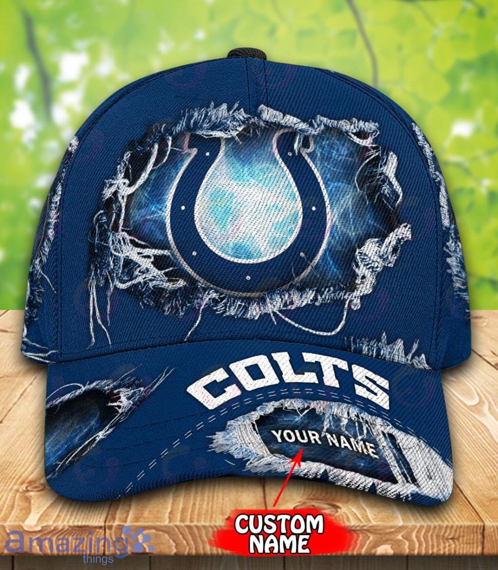 NFL Indianapolis Colts Custom Name Blue Classic Cap NFL Indianapolis Colts Custom Name Blue Classic Cap