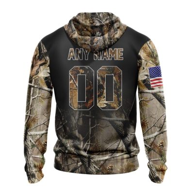 NFL Indianapolis Colts Custom Name Number Camo Realtree Hunting Pullover Hoodie