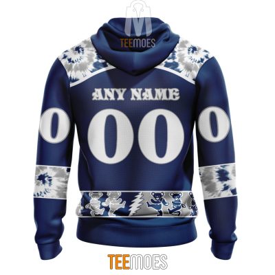 NFL Indianapolis Colts Custom Name Number Grateful Dead Pullover Hoodie