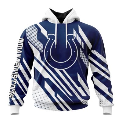 NFL Indianapolis Colts Custom Name Number MotoCross Concept Pullover Hoodie