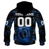 Nfl Indianapolis Colts Custom Name Number Rose Dragon Pullover Hoodie Back.jpg - demo10