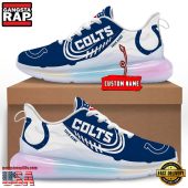 NFL Indianapolis Colts Custom Rainbow Atmospheric Air Force 1 Sneaker Shoes