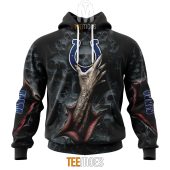 NFL Indianapolis Colts Halloween Horror Skull Pullover Hoodie