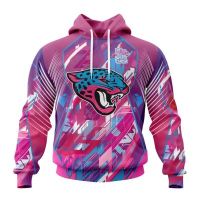 NFL Jacksonville Jaguars Breast Cancer Pullover Hoodie