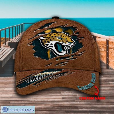 NFL Jacksonville Jaguars Custom Name Brown Classic Cap