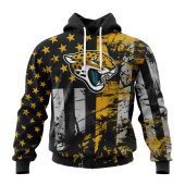 Nfl Jacksonville Jaguars Custom Name Number Classic Grunge American Flag Pullover Hoodie 4115.jpg - demo10