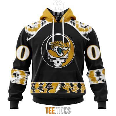 NFL Jacksonville Jaguars Custom Name Number Grateful Dead Pullover Hoodie