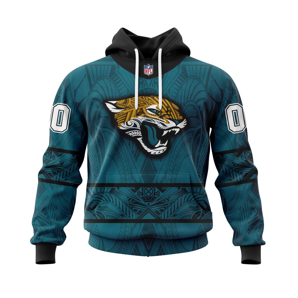 NFL Jacksonville Jaguars Custom Name Number Native With Samoa Culture Pullover Hoodie NFL Jacksonville Jaguars Custom Name Number Native With Samoa Culture Pullover Hoodie