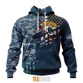 Nfl Jacksonville Jaguars Custom Name Number Navy Skull Camo Veteran Pullover Hoodie 1740.jpg - demo10