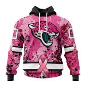 Nfl Jacksonville Jaguars Custom Name Number Pink Breast Cancer Pullover Hoodie 3054.jpg - demo10