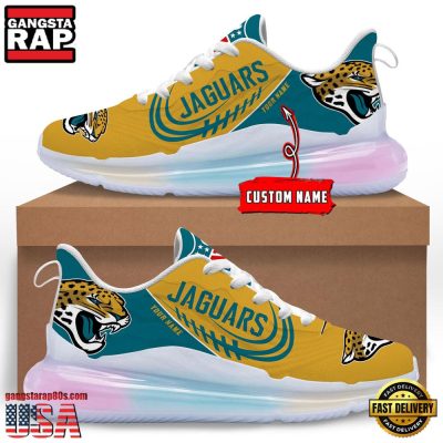 NFL Jacksonville Jaguars Custom Rainbow Atmospheric Air Force 1 Sneaker Shoes
