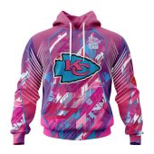 NFL Kansas City Chiefs Breast Cancer Pullover Hoodie