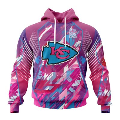 NFL Kansas City Chiefs Breast Cancer Pullover Hoodie