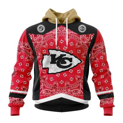 NFL Kansas City Chiefs Custom Name Number Classic Style Pullover Hoodie
