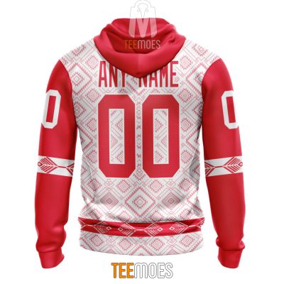 NFL Kansas City Chiefs Custom Name Number Native Pattern Pullover Hoodie